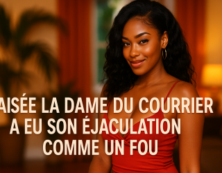 Baisée la dame du courrier a eu son éjaculation comme un fou